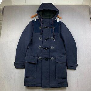 Diesel Mens Winter Jacket Small Navy Blue Full Zip Hooded W Kross Parka Nylon